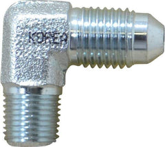Eaton - 1/4" Tube OD, 37° Steel Flared Tube Male Elbow - 1/8 NPT, Flare x MNPT Ends - Exact Tool & Supply