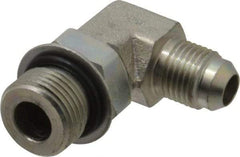 Eaton - 3/8" Tube OD, 37° Steel Flared Tube Straight Thread Elbow - 1/2 ORB, Flared to Male SAE O-Ring Ends - Exact Tool & Supply