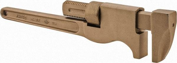 Ampco - 21" Aluminum Bronze Alloy Monkey Wrench - 4-1/8" Pipe Capacity - Exact Tool & Supply