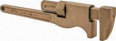 Ampco - 21" Aluminum Bronze Alloy Monkey Wrench - 4-1/8" Pipe Capacity - Exact Tool & Supply