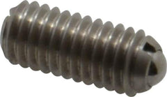 Gibraltar - M6x1.0, 3.5mm Ball Diam, 14mm Body Length, 1mm Max Ball Reach, Threaded Ball Plunger - Stainless Steel Body, Stainless Steel Ball, 0.45 Lb Initial End Force, 1.35 Lb Final End Force - Exact Tool & Supply