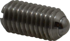 Gibraltar - M10x1.5, 6mm Ball Diam, 19mm Body Length, 2mm Max Ball Reach, Threaded Ball Plunger - Stainless Steel Body, Stainless Steel Ball, 4.5 Lb Initial End Force, 7.87 Lb Final End Force - Exact Tool & Supply