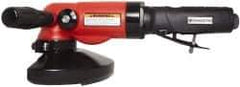 Universal Tool - 5" Wheel Diam, 11,000 RPM, Pneumatic Angle & Disc Grinder - 5/8-11 Spindle, 26 CFM, Side Exhaust - Exact Tool & Supply
