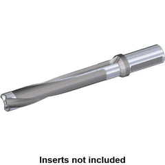Kennametal - Series KSEM Plus, Head Connection FDS32, 3xD, 1-1/2" Shank Diam, Drill Body - 85.09mm Drill Body Length to Flange, SSF Toolholder, 9-1/2" OAL, 105mm Drill Body Length, 3.35" Flute Length, Weldon Flat Shank, Through Coolant - Exact Tool & Supply