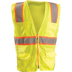 OccuNomix - High Visibility Vests Vest Style: Surveyor's Vest Type: Hi Visibility - Exact Tool & Supply