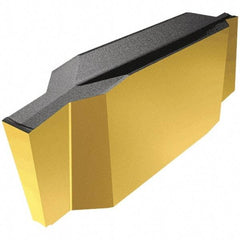 Iscar - 140000GIP Grade IC808, 1.4mm Cutting Width Carbide Grooving Insert - 2mm Max Depth of Cut, Neutral, TiAlN Finish - Exact Tool & Supply