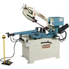 Baileigh - 13.77 x 8.66" Semi-Automatic Combo Horizontal & Vertical Bandsaw - 1 Phase, 60° Right, 45° Left Vise Angle of Rotation, 2 hp, 220 Volts, Frequency Drive - Exact Tool & Supply