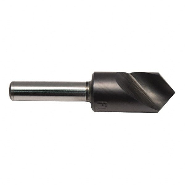 M.A. Ford - 1/2" Head Diam, 1/4" Shank Diam, 1 Flute 100° High Speed Steel Countersink - Exact Tool & Supply