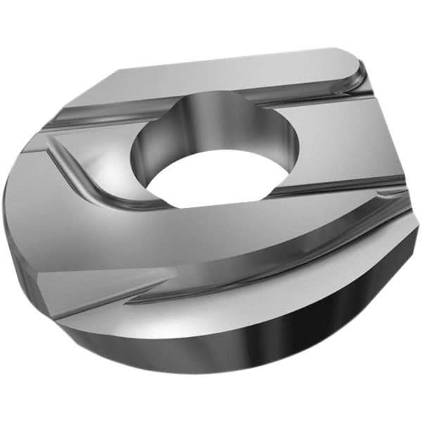 Iscar - HCRD120 QF Grade IC908 Carbide Milling Insert - TiAlN Finish, 2.6mm Thick, 12mm Inscribed Circle, 6mm Corner Radius - Exact Tool & Supply