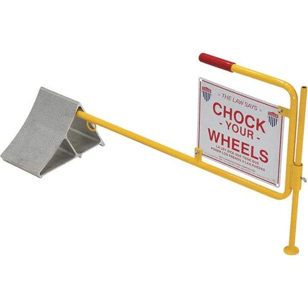 Vestil - 40-1/8" Wide x 20-1/4" High x 11-7/8" Deep, Aluminum Wheel Chock - Exact Tool & Supply