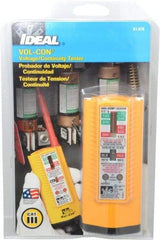 Ideal - 5 VAC/VDC to 600 VAC/VDC, Voltage and Circuit Continuity Tester - LED and Neon Lamps Display, 60 Hz - Exact Tool & Supply