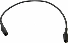 Pomona - Black Electrical Test Equipment Patch Cord - Use with Minigators, Test Clips - Exact Tool & Supply