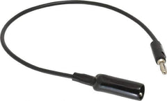 Pomona - Black Electrical Test Equipment Clip - Use with 0.300" Terminal, Banana Plugs - Exact Tool & Supply