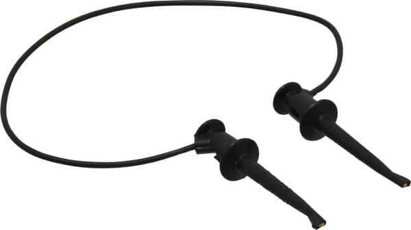Pomona - Black Electrical Test Equipment Patch Cord - Use with Test Clips - Exact Tool & Supply