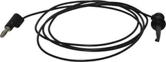 Pomona - Black Electrical Test Equipment Patch Cord - Use with Test Clips - Exact Tool & Supply