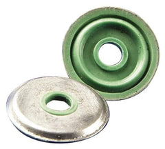 APM HEXSEAL - #8 Screw, Uncoated, Stainless Steel Pressure Sealing Washer - 0.166 to 0.174" ID, 0.992 to 1.008" OD, 100 Max psi, Silicone Rubber Seal - Exact Tool & Supply