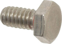 APM HEXSEAL - 1/4-20, Grade 18-8 Stainless Steel, Self Sealing Hex Bolt - Passivated, 1/2" Length Under Head, Silicone O Ring, UNC Thread - Exact Tool & Supply