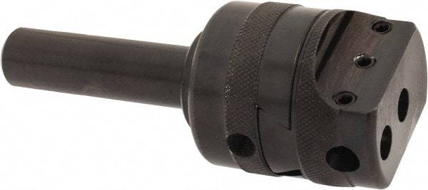 APT - 2" Body Diam, Manual Offset Boring Head - 4" Bore Diam, 3/8" Bar Hole Diam - Exact Tool & Supply