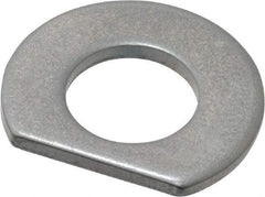 Made in USA - 5/16" Screw Size, 0.343" ID, 1008/1010 Steel Clipped Washer - 0.338 to 0.348" ID, 0.677 to 0.697" OD, 0.055 to 0.065" Thickness, Uncoated - Exact Tool & Supply