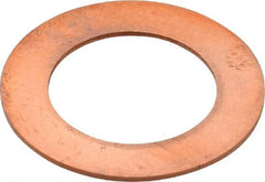 Made in USA - 0.032" Thick, 5/8" Inside x 1" OD, Round Shim - 9/16" Screw, Uncoated C-172 Copper - Exact Tool & Supply