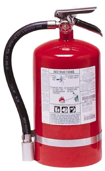 Kidde - 11 Lb, 1-A:10-B:C Rated, Halotron Fire Extinguisher - 7-1/4" Diam x 16.18" High, 125 psi, 15' Discharge in 11 sec, Steel Cylinder - Exact Tool & Supply