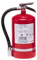 Kidde - 11 Lb, 1-A:10-B:C Rated, Halotron Fire Extinguisher - 7-1/4" Diam x 16.18" High, 125 psi, 15' Discharge in 11 sec, Steel Cylinder - Exact Tool & Supply