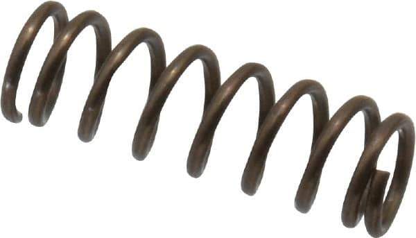 Value Collection - 0.12" OD, 0.016" Wire, 3/8" Free Length, Music Wire Compression Stock Springs Spring - 11.65 Lb Spring Rating - Exact Tool & Supply
