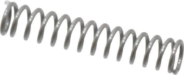 Value Collection - 0.12" OD, 0.016" Wire, 5/8" Free Length, Music Wire Compression Stock Springs Spring - 6.6 Lb Spring Rating - Exact Tool & Supply