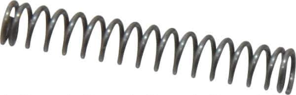 Value Collection - 0.12" OD, 0.016" Wire, 3/4" Free Length, Music Wire Compression Stock Springs Spring - 5.42 Lb Spring Rating - Exact Tool & Supply
