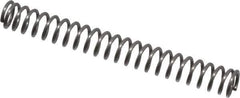 Value Collection - 0.12" OD, 0.016" Wire, 1" Free Length, Music Wire Compression Stock Springs Spring - 3.84 Lb Spring Rating - Exact Tool & Supply