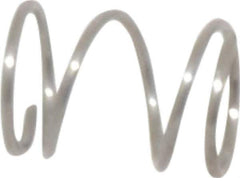 Value Collection - 0.18" OD, 0.016" Wire, 1/4" Free Length, Music Wire Compression Stock Springs Spring - 9.39 Lb Spring Rating - Exact Tool & Supply