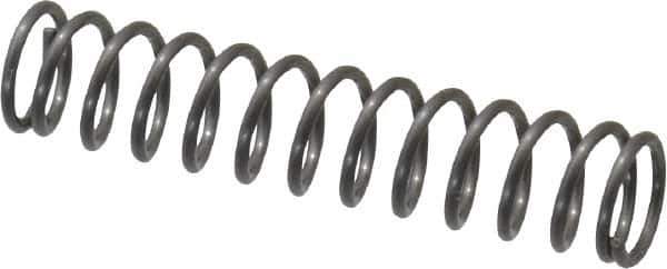 Value Collection - 0.18" OD, 0.02" Wire, 7/8" Free Length, Music Wire Compression Stock Springs Spring - 4.86 Lb Spring Rating - Exact Tool & Supply