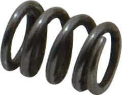 Value Collection - 0.18" OD, 0.026" Wire, 1/4" Free Length, Music Wire Compression Stock Springs Spring - 55.98 Lb Spring Rating - Exact Tool & Supply