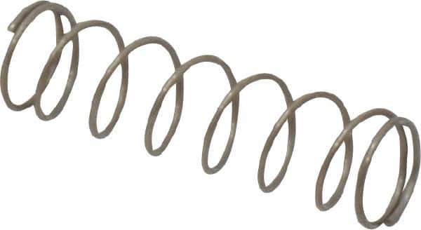 Value Collection - 0.24" OD, 0.02" Wire, 7/8" Free Length, Music Wire Compression Stock Springs Spring - 3.16 Lb Spring Rating - Exact Tool & Supply