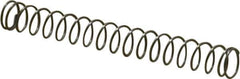Value Collection - 0.24" OD, 0.02" Wire, 2" Free Length, Music Wire Compression Stock Springs Spring - 1.32 Lb Spring Rating - Exact Tool & Supply