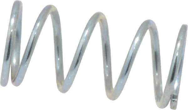 Value Collection - 0.24" OD, 0.026" Wire, 1/2" Free Length, Music Wire Compression Stock Springs Spring - 11.61 Lb Spring Rating - Exact Tool & Supply