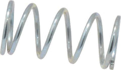 Value Collection - 0.24" OD, 0.026" Wire, 1/2" Free Length, Music Wire Compression Stock Springs Spring - 11.61 Lb Spring Rating - Exact Tool & Supply