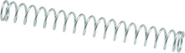 Value Collection - 0.24" OD, 0.026" Wire, 2" Free Length, Music Wire Compression Stock Springs Spring - 2.68 Lb Spring Rating - Exact Tool & Supply