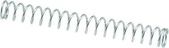 Value Collection - 0.24" OD, 0.026" Wire, 2" Free Length, Music Wire Compression Stock Springs Spring - 2.68 Lb Spring Rating - Exact Tool & Supply