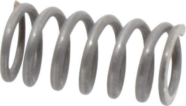 Value Collection - 0.24" OD, 0.032" Wire, 1/2" Free Length, Music Wire Compression Stock Springs Spring - 29.9 Lb Spring Rating - Exact Tool & Supply
