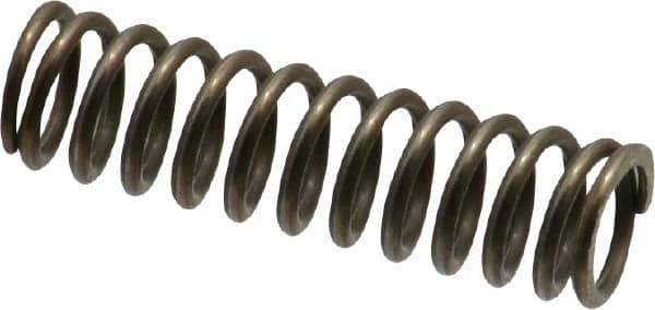 Value Collection - 0.24" OD, 0.032" Wire, 7/8" Free Length, Music Wire Compression Stock Springs Spring - 16.09 Lb Spring Rating - Exact Tool & Supply