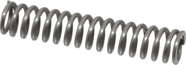 Value Collection - 0.24" OD, 0.035" Wire, 1-1/4" Free Length, Music Wire Compression Stock Springs Spring - 16.29 Lb Spring Rating - Exact Tool & Supply