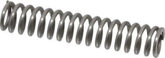 Value Collection - 0.24" OD, 0.035" Wire, 1-1/4" Free Length, Music Wire Compression Stock Springs Spring - 16.29 Lb Spring Rating - Exact Tool & Supply