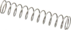 Value Collection - 0.3" OD, 0.026" Wire, 1-1/2" Free Length, Music Wire Compression Stock Springs Spring - 2.9 Lb Spring Rating - Exact Tool & Supply