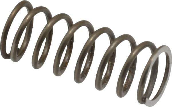 Value Collection - 0.3" OD, 0.032" Wire, 3/4" Free Length, Music Wire Compression Stock Springs Spring - 12.65 Lb Spring Rating - Exact Tool & Supply