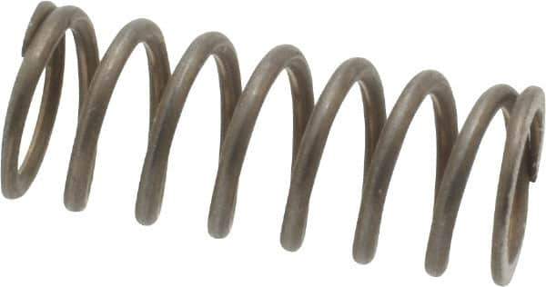 Value Collection - 0.3" OD, 0.035" Wire, 3/4" Free Length, Music Wire Compression Stock Springs Spring - 17.42 Lb Spring Rating - Exact Tool & Supply