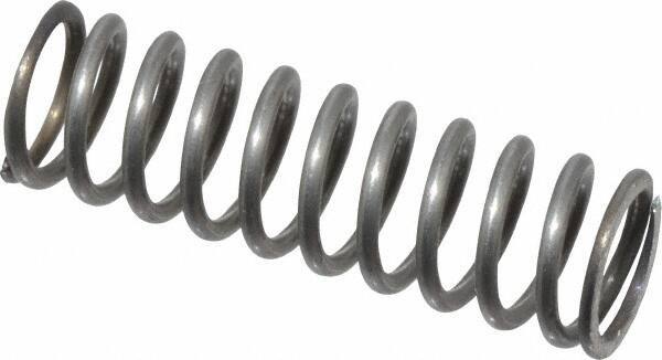 Value Collection - 0.3" OD, 0.035" Wire, 1" Free Length, Music Wire Compression Stock Springs Spring - 12.74 Lb Spring Rating - Exact Tool & Supply