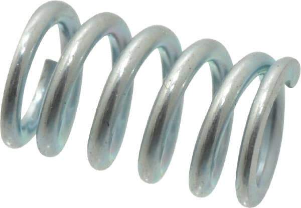 Value Collection - 0.3" OD, 0.047" Wire, 1/2" Free Length, Music Wire Compression Stock Springs Spring - 93.61 Lb Spring Rating - Exact Tool & Supply