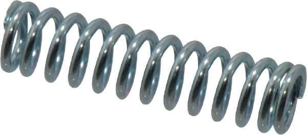 Value Collection - 0.3" OD, 0.047" Wire, 1-1/4" Free Length, Music Wire Compression Stock Springs Spring - 32.87 Lb Spring Rating - Exact Tool & Supply