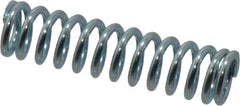 Value Collection - 0.3" OD, 0.047" Wire, 1-1/4" Free Length, Music Wire Compression Stock Springs Spring - 32.87 Lb Spring Rating - Exact Tool & Supply